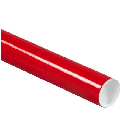 Bsc Preferred 2 x 6'' Red Tubes with Caps, 50PK BUY00014750